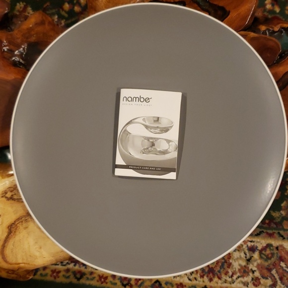 Nambe Pop Platter Slate color - Picture 4 of 7
